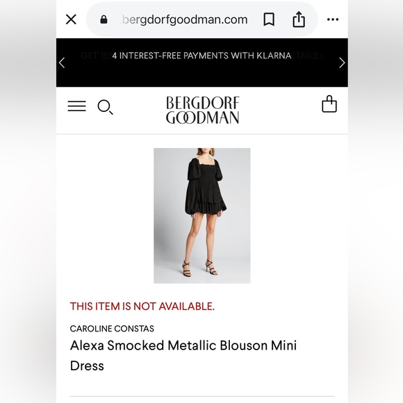 Caroline Constas Alexa smocked metallic blouson mini dress - Picture 8 of 11